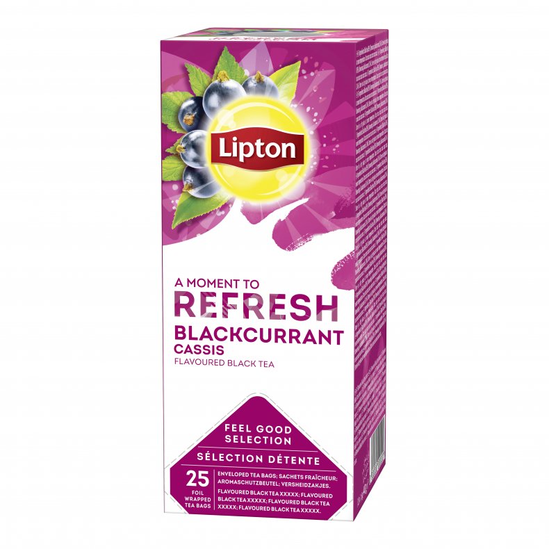 Lipton Blackcurrant Tea - 25 te breve - Rainforest Alliance