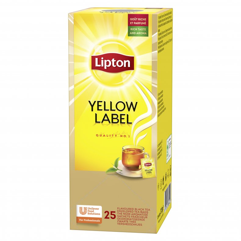Lipton Yellow Label Tea - 25 te breve - Rainforest Alliance