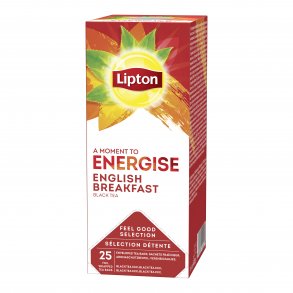 Lipton English Breakfast Tea - 25 te breve - Rainforest Alliance