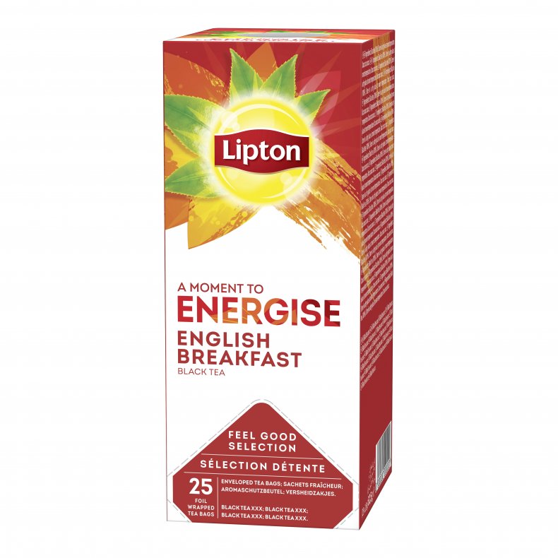 Lipton English Breakfast Tea - 25 te breve - Rainforest Alliance