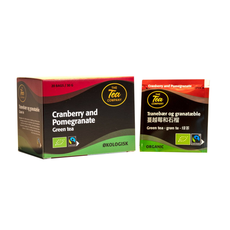 Grn te tranebr og granatble/Green Tea Craneberry and Pommes Granate - The Tea Company