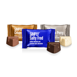 MIX KASSE - Bites - Solid Mix - 25 stk. Crispy Carrie, 25 stk. Salty Fred, 25 stk. Persian Perry