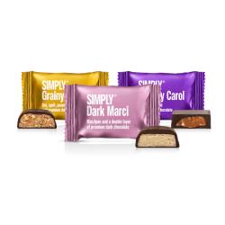 MIX KASSE - Bites - Grainy Mix - 25 stk. Grainy Sue, 25 stk. Creamy Carol, 25 stk. Dark Marci