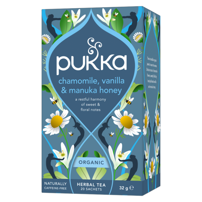 Chamomile, Vanilla &amp; Manuka Honey - kologisk - Pukka