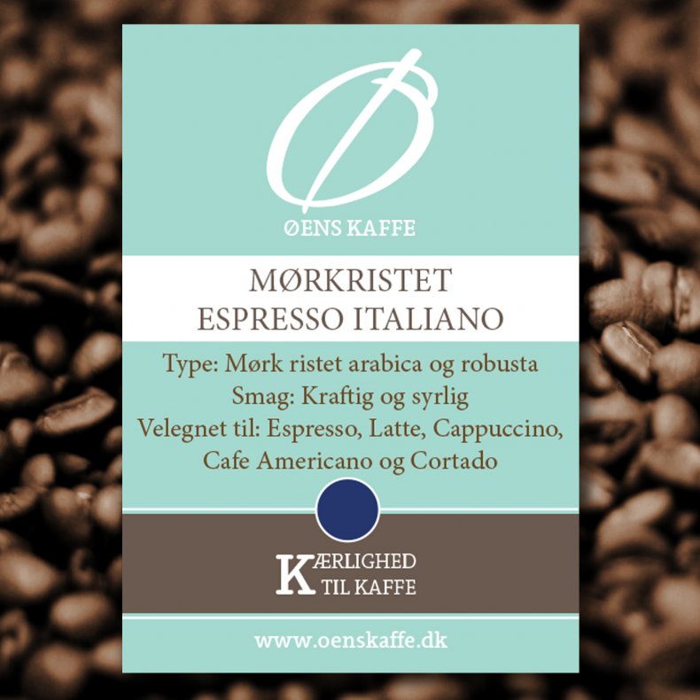 ens Kaffe Mrkristet espresso, hele bnner, Italian Roast, 10 x 1 KG