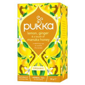 Lemon, Ginger & Manuka Honey - kologisk - Pukka
