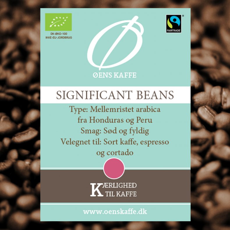 ens Kaffe Significant Beans, kologisk &amp; Fairtrade, hele bnner, 10 x 1 KG