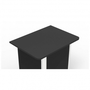 CVT Bordplade Enkelt, sort 80 x 60