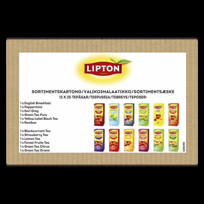 Lipton Tea sortimentskarton - 12x25 breve 