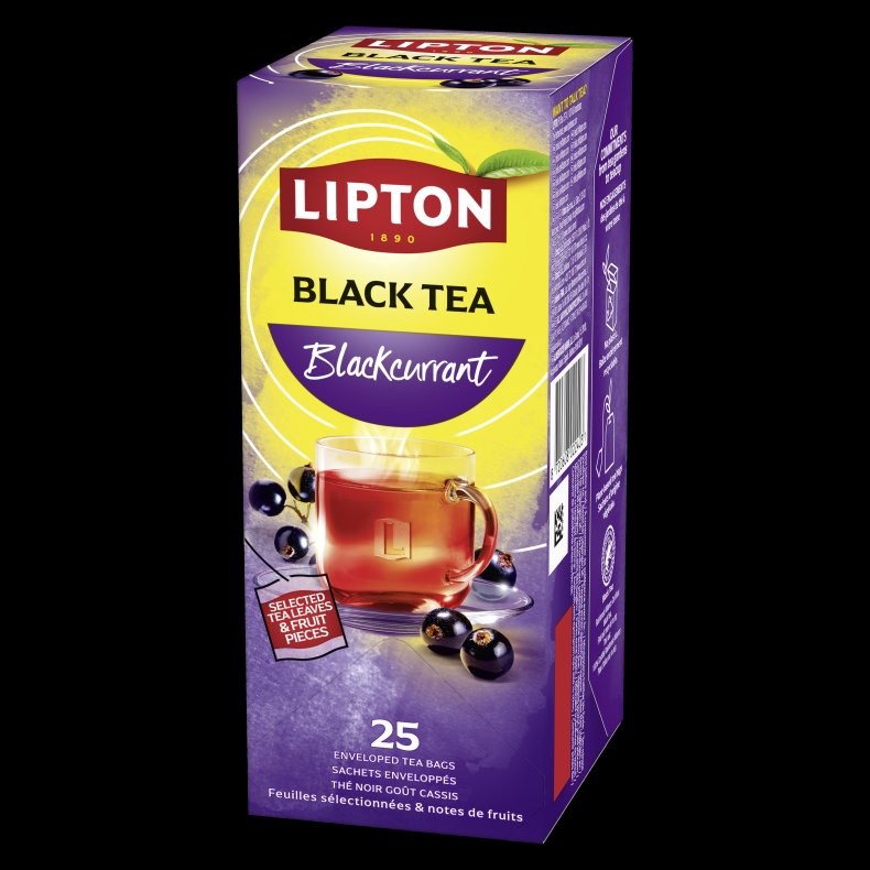 Lipton Blackcurrant Tea - 25 te breve - Rainforest Alliance (Tidl. Refresh)