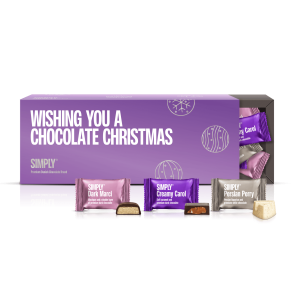 Simply - Chokolade Gaveske - Wishing You A Chocolate Christmas - 270 g