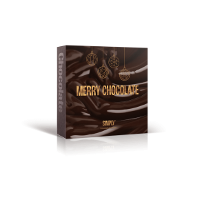 Simply - Chokolade Gaveske - Merry Chocolate - 500 g