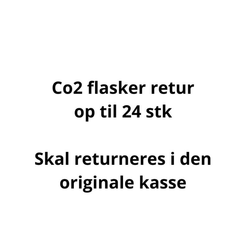Co2 flasker - Afhentning og retur til genbrug - op til 24 flasker