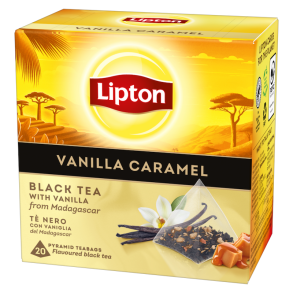 Lipton Vanilla Karamel - 20 pyramide-tebreve - Rainforest Alliance