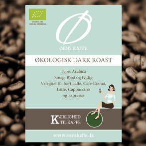 ens Kaffe - Dark Roast kologisk - Hele Bnner, 10 x 1 KG