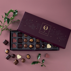 Ole Chokolade -  Bordeaux juleske m/ 24 stk - 264 g