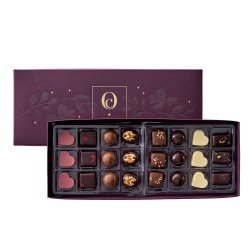 Ole Chokolade -  Bordeaux juleske m/ 24 stk - 264 g