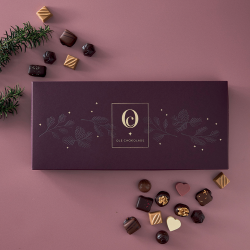 Ole Chokolade -  Bordeaux juleske m/ 36 stk - 396 g