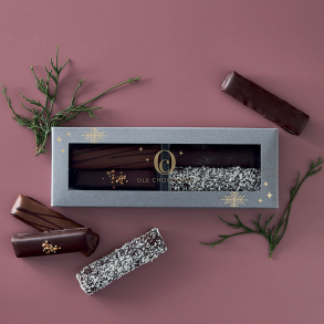 Ole Chokolade - Gaveske m/ 4 chokoladestnger - 240 g