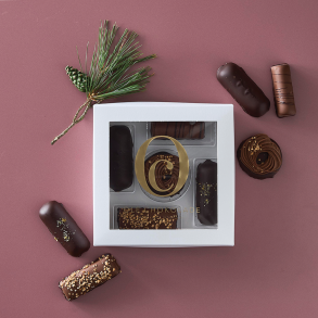 Ole Chokolade - Gaveske m/ 5 stk. chokoladestnger - 200 g