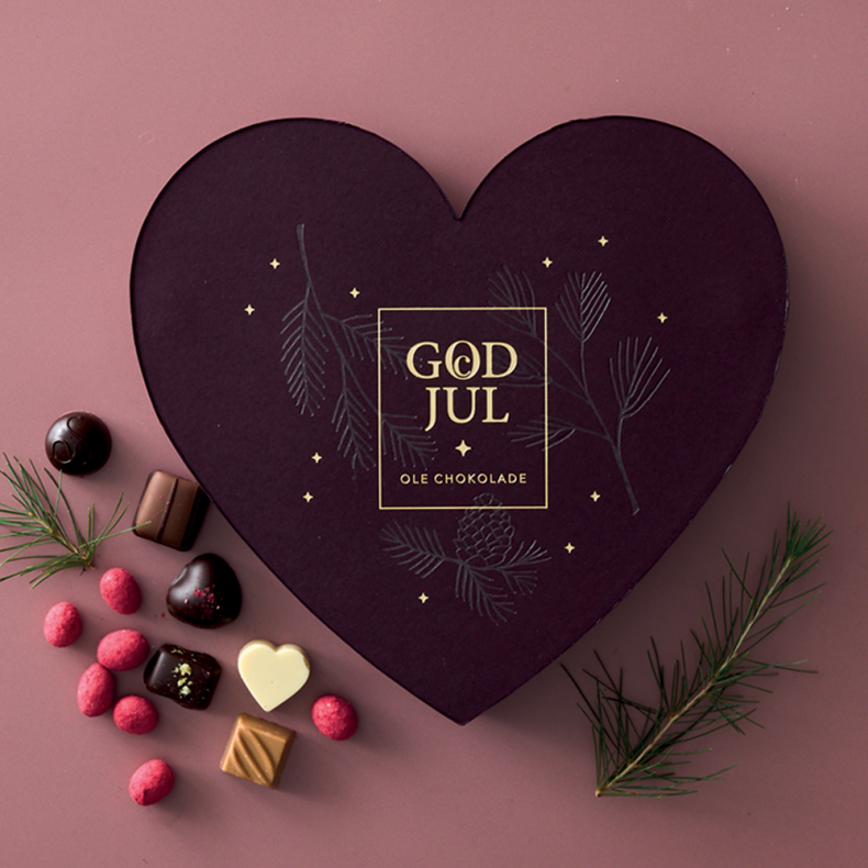 Ole Chokolade - Hjerteske - 282 g