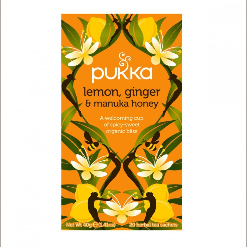 Lemon, Ginger &amp; Manuka Honey - kologisk - Pukka