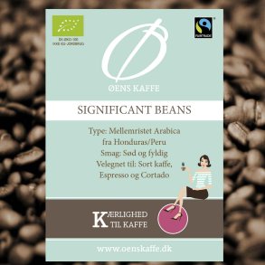 ens Kaffe Significant Beans, kologisk & Fairtrade, hele bnner, 1 KG