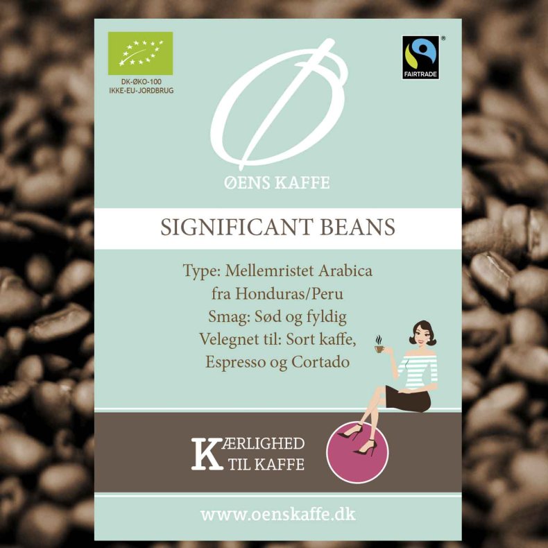ens Kaffe Significant Beans, kologisk &amp; Fairtrade, hele bnner, 1 KG