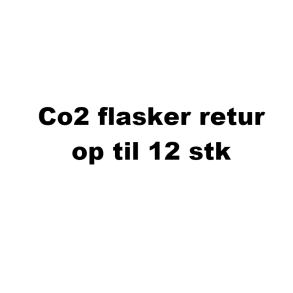 Co2 flasker - Afhentning og retur til genbrug - op til 12 flasker
