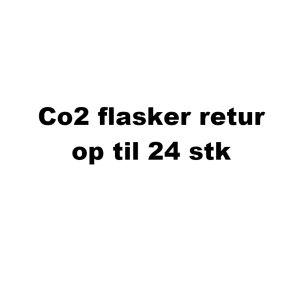 Co2 flasker - Afhentning og retur til genbrug - op til 24 flasker