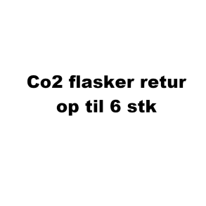 Co2 flasker - Afhentning og retur til genbrug - op til 6 flasker