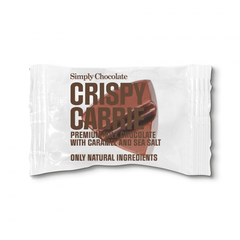 Crispy Carrie, Small Ones - Simply Chocolate (Folie indpakket, 10 gr)