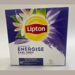 Lipton Earl Grey Tea - 100 te breve - Rainforest Alliance (Tidl. Energise)