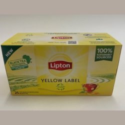 Lipton Yellow Label Tea - 25 te breve - Rainforest Alliance