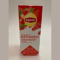 Lipton Strawberry Tea - 25 te breve - Rainforest Alliance (Tidl. Refresh)