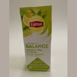 Lipton Green Tea Citrus - 25 te breve - Rainforest Alliance (Tidl. Balance)