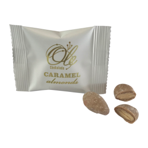 Ole Chokolade, 2 stk. enkeltpakkede karamelmandler - mdechokolade